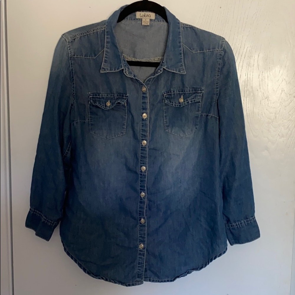 Denim top
